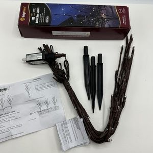 Brightown LED Plastic Wire Branches Lights 24" 3 Pack Indoor Outdoor Multicolor